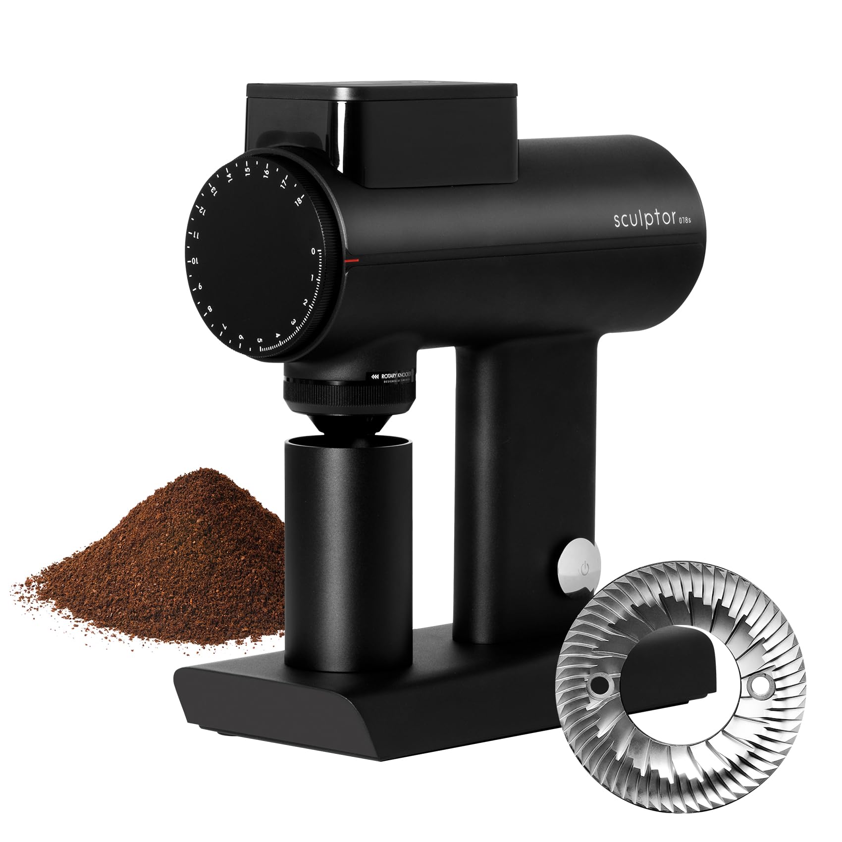 Photo 1 of ** UNCLEAN**TIMEMORE Sculptor 078S Flat Burr Coffee Bean Grinder, Electric Espresso Grinder with Stepless Coarseness Adjustment, Suitable for Espresso, Pour over, French Press, Cold Brew - Black