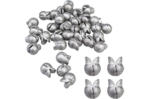 VINFUTIN Fishing Weight Sinkers Round Lead Split Shot Removable Fishing Weights Clip on Removable Fishing Line Weight Round E