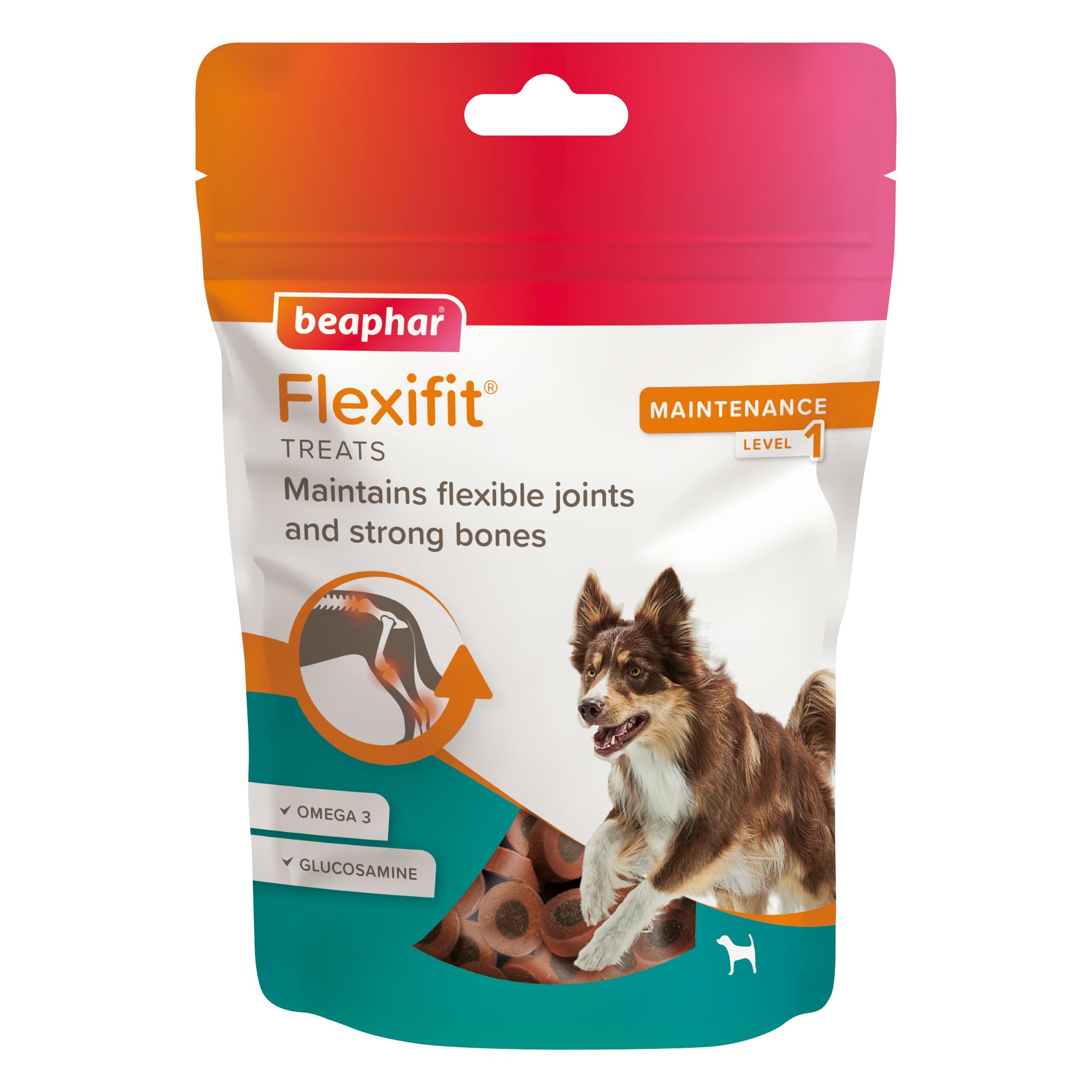 Beaphar - Flexifit® Joint Care Treats for Adult Dogs, 150g – Delicious Daily Joint Supplement – Helps Maintain Flexible Joints & Strong Bones – Contains Glucosamine, Omega 3 & Vitamin C ~ 80 Treats