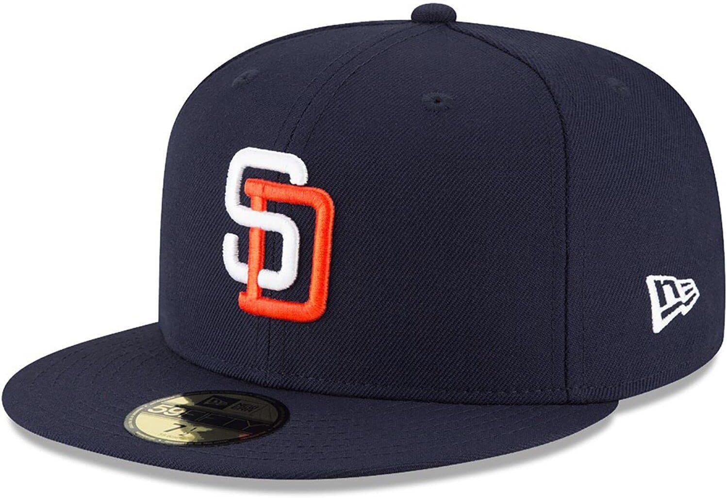 Photo 1 of New Era MLB 59FIFTY Cooperstown Authentic Collection Fitted On Field Game Cap Hat (7 3/4, San Diego Padres Navy Cooperstown)