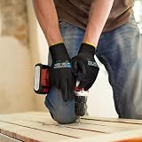 KAYGO Micro Foam Nitrile Coated Work Gloves 3 Pairs Large Navy KG18N view 5