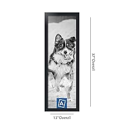 ArtToFrames 11x35 Inch Black Picture Frame, This