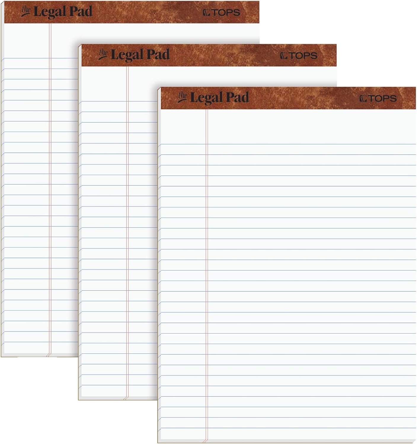 TOPS The Legal Pad Legal Pad, 81/2 x 113/4 Inches, Perforated, White