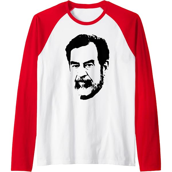 Amazon.com: Saddam Hussein I Love Iraq Raglan Baseball Tee