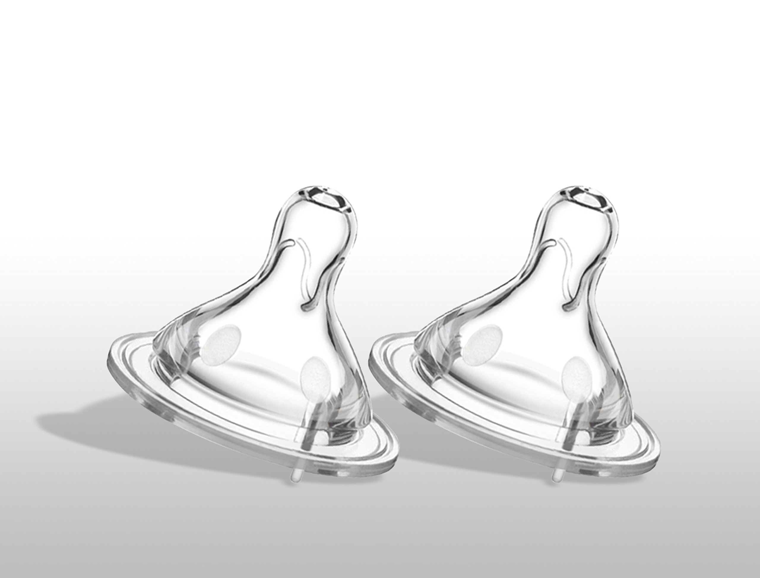 Replacement Nipples for Baby Bottles (Pack of 2