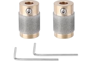 2pcs 3/4 Inch Diamond Grinder Bit Head Tools, Premium Stain Glass Drill Grinding Bit Heads with 2 Wrenches Suitable for Stain