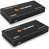J-Tech Digital Long Range HDMI Extender Over Cat6 150m/492ft HDBaseT 4K60Hz 18Gbps Extender PoC, Bi-Directional IR, Supports Dolby Digital, DTS, with EDID, CEC, RS-232 Passthrough [JTECH-UHDT150]