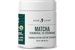 Jade Leaf Matcha Organic Ceremonial Grade Matcha Green Tea Powder - 100% Pure Japanese First Harvest Green Tea for Ceremonies