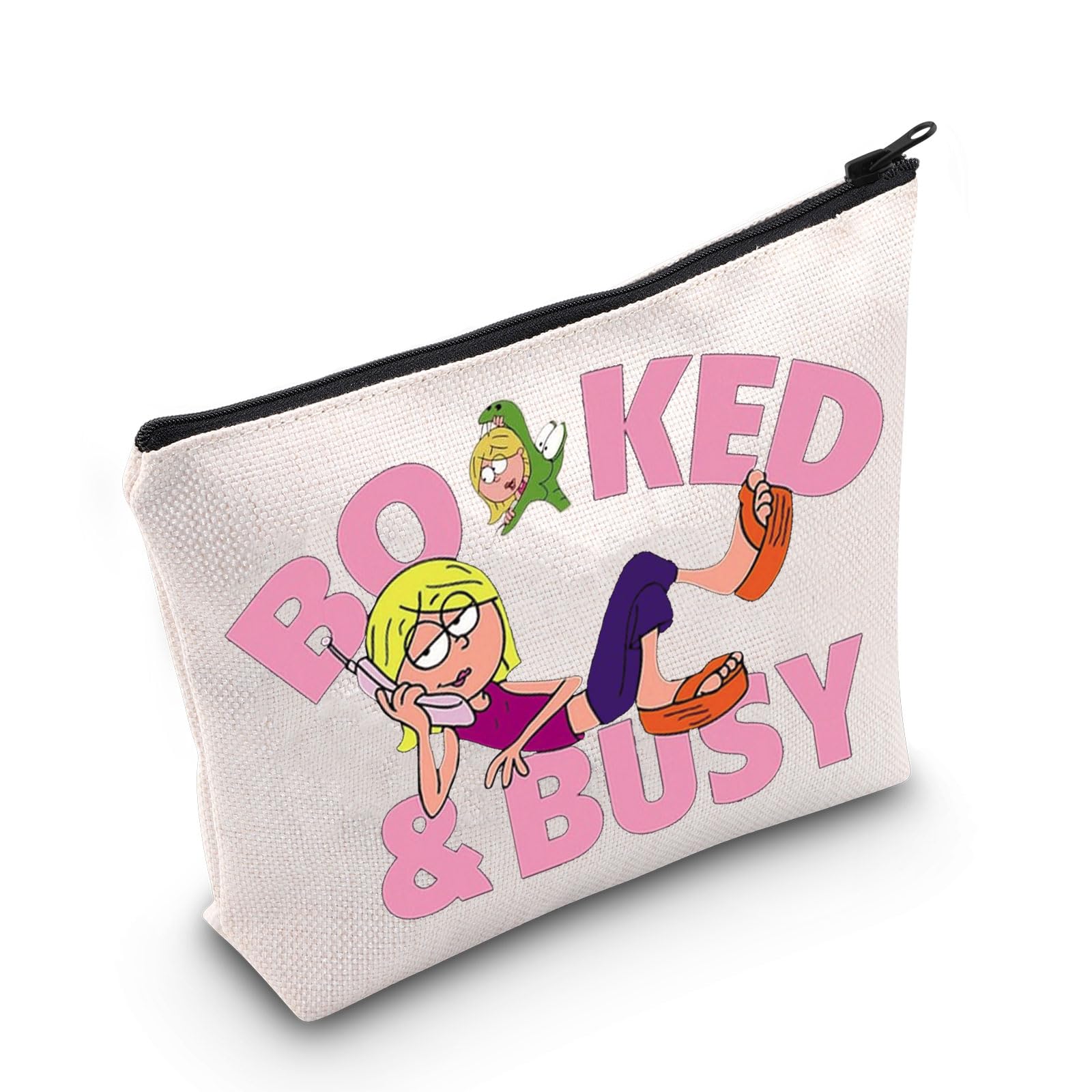 WZMPA Gordo & Miranda Cosmetic Makeup Bag Gordo & Miranda Fans Gift Booked Zipper Pouch Bag For TV Series Fans, Booked, 9.05 inches by 6.69 inches, Fit