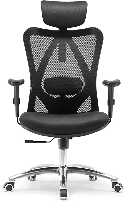 Sihoo Chaise De Bureau Ergonomique Fauteuil De Pivotant En Maille Avoir Soutien Lombaire Et Accoudoir Reglable Capacite Maximal De 150 Kg Amazon Fr Cuisine Maison