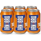 IRN-BRU Original Scottish Sparkling Soda, Citrus Flavored Carbonated Drink - Sparkling Flavored Soft Drink, 32 Flavor Recipe, 11.1 fl oz Cans, Pack of 6