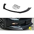 ZXMOTO Front Bumper Lip Chin Spoiler ABS Front Bumper Lip Body Kit 3PCS Black Front Bumper Spoiler Splitter for 2015 2016 2017 Ford Mustang