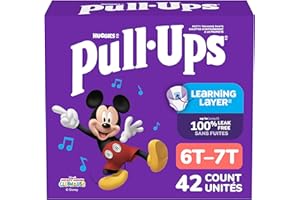 Pull-Ups Boys' Potty Training Pants, Size 6T-7T Training Underwear (55-75 lbs), 42 Count