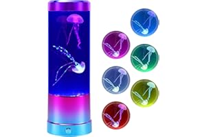 SENCU Gifts for Girls Boys Teens, Jellyfish Lamp with Color Changing, Simulated Jellyfish Aquarium Night Light for Kids, Birthdays Christmas Gift for Women Men