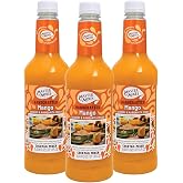Master of Mixes Mango Daiquiri/Margarita Drink Mix, 1 Liter, 3 Pack | Ripe Tropical Mango With a Hint of Lime| Cocktail &amp; Mocktail Drink Recipes, Pour Ready, Consistent, Smooth Mixing Texture