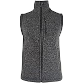 Ralph Lauren Polo Fleece Mockneck Vest (Black Marl Heather) Men's Vest