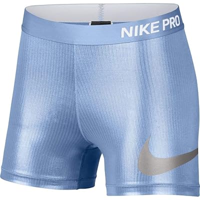 metallic nike pro shorts