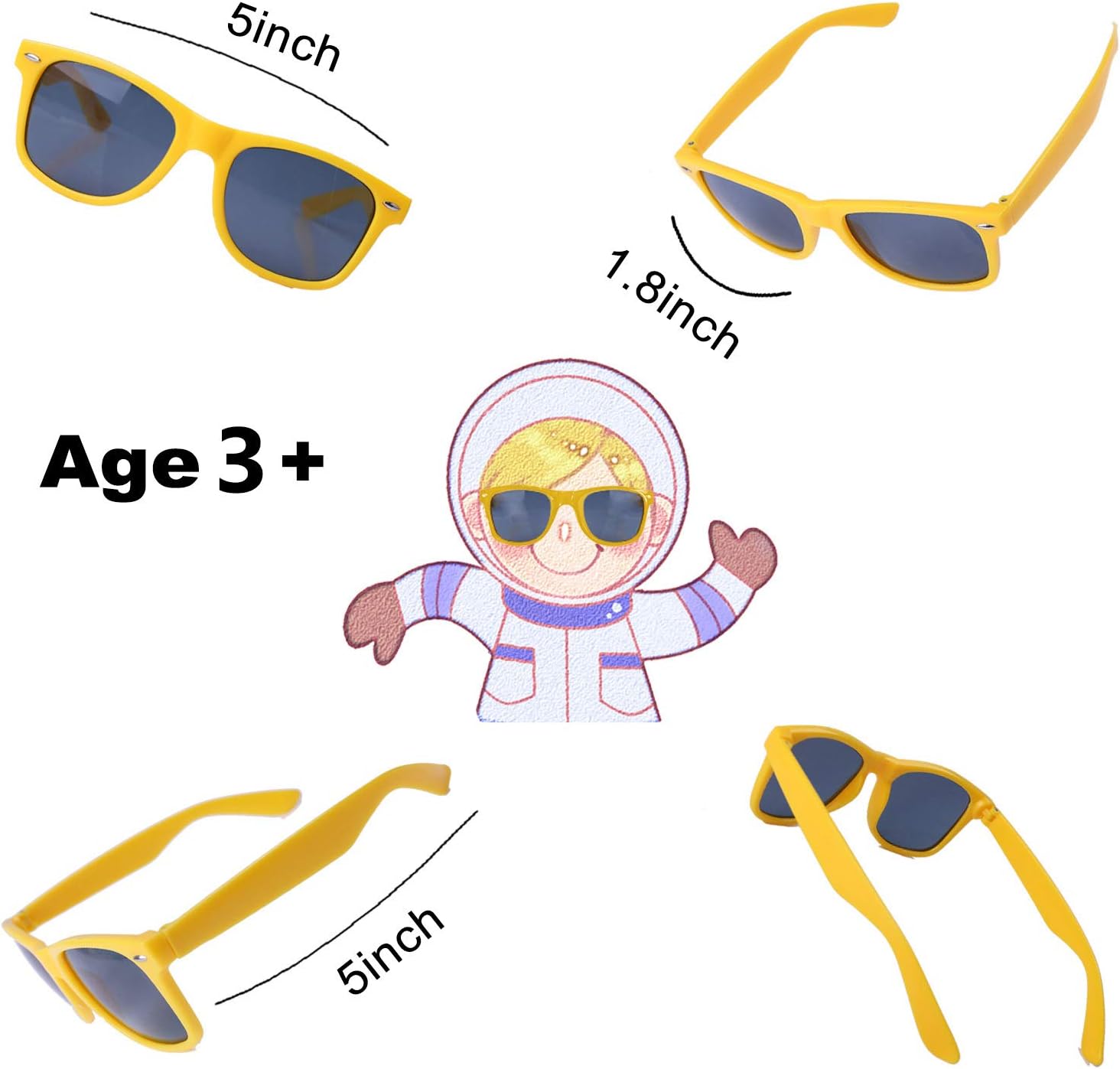 Party Sunglasses for Kids with UV400 Protection Eyewear Neon Sunglasses For Boys,Girls - Great Gift for Party Favors, Birthday Party and Outdoor Activity（ 12 Pack ）: Toys & Games