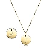 Jinbaoying Initial Necklace, 14K Gold Plated Letter