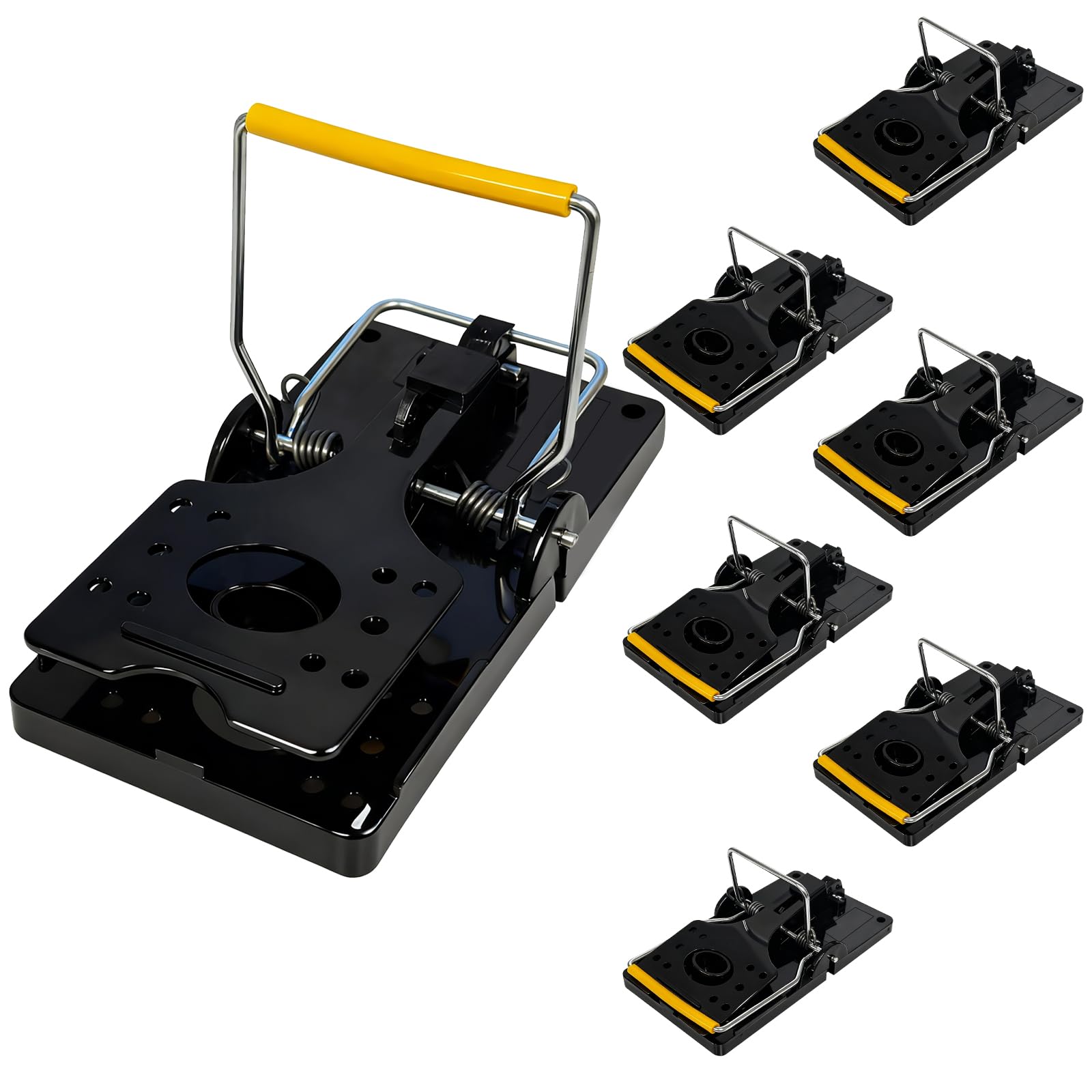DMSELL 6 Pack Large Mouse Traps, Reusable Rat Traps That Kill Instantly for Indoors and Outdoors, Safe for Family and Pets