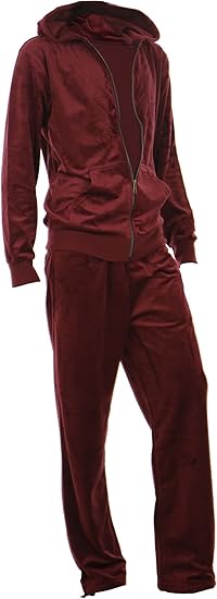 Amazon ベロア調 おしゃれ ジャージ メンズ セットアップ パーカー S2909 08gz ワイン Ll ジャージ上下セット 通販
