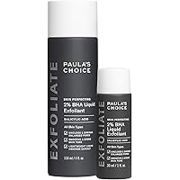 Paula's Choice Skin Perfecting 2% BHA Liquid Salicylic Acid Exfoliant Duo, Gentle Exfoliator for Blackheads, Large Pores…