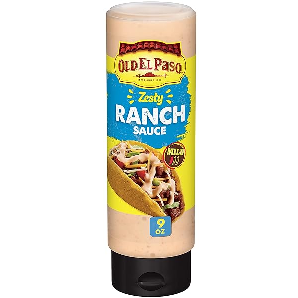 OLD EL PASO TACO SAUCE, ZESTY RANCH SAUCE,...