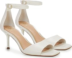 Vince Camuto Women's FEBE Heeled Sandal, Creamy