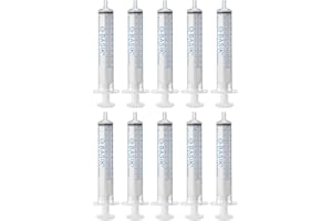 10cc Slip Tip O Ring Syringe Reusable Silicone O Ring Perfect for Hand Feeding Enteral Feeding Crafts 10 / Pack BASIK Brand