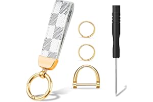 STSAIL Car Key Chain Universal Key Chains for Car Keys, Car Keychain for Men and Women Leather Keychain Accessories