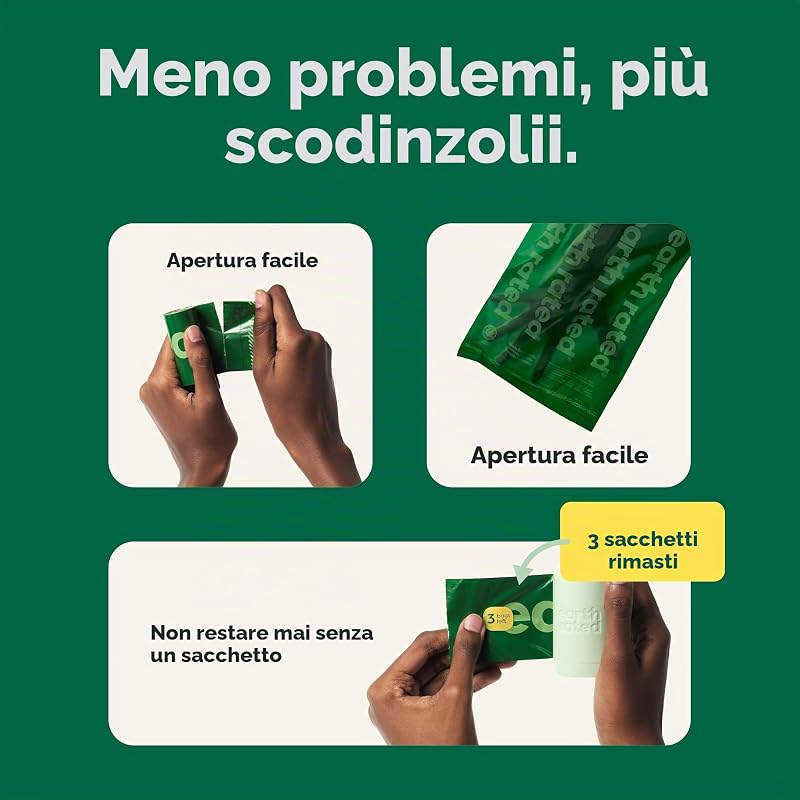 Sacchetti igienici per cani, a prova di perdite e extra resistenti, rotoli di ricarica, profumati alla lavanda, 600 pezzi