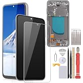 Incell for Samsung Galaxy S23 FE Screen Replacement for Samsung Galaxy S23 FE SM-S711B SM-S711W SM-S711U LCD Display Touch Screen Assembly for S23 FE LCD Touch Screen with Repair Tools (with Frame)