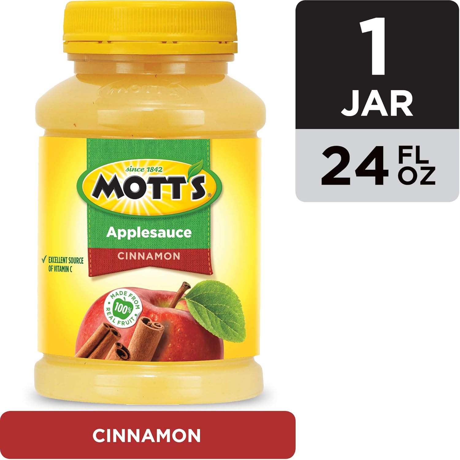 Amazon Com Mott S Cinnamon Applesauce 24 Ounce Jar Prime Pantry