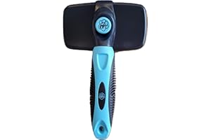 Pet Slicker Brush Dog & Cat Brush by Chirpy Pets, Long & Short Hair Pet Grooming Tool, Reduces Dogs and Cats Shedding Hair by More Than 95%, The Deshedding Tool comes with Chirpy Pets pet food cover