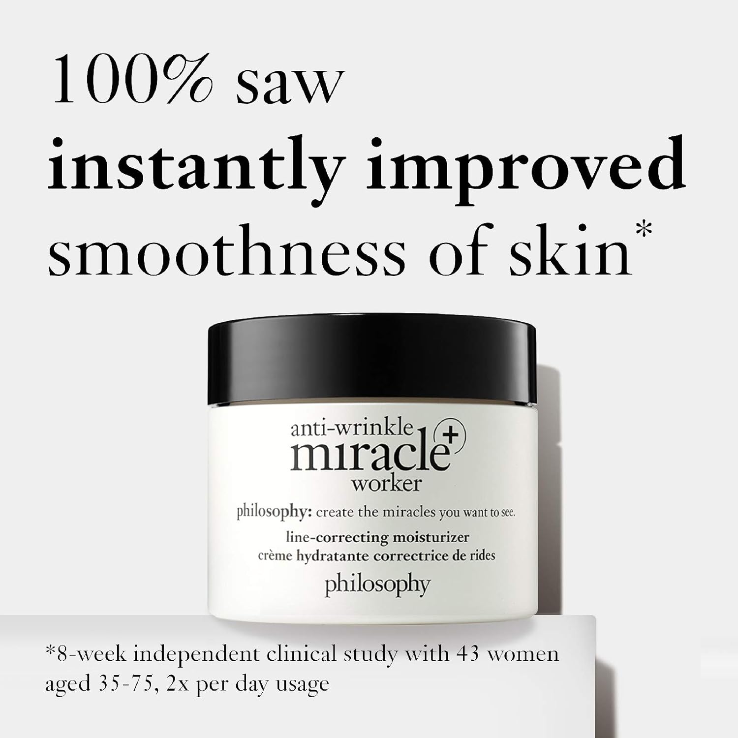 philosophy anti-wrinkle miracle worker day cream 60ml , with vitamin c, hyaluronic acid and peptides - Image 4