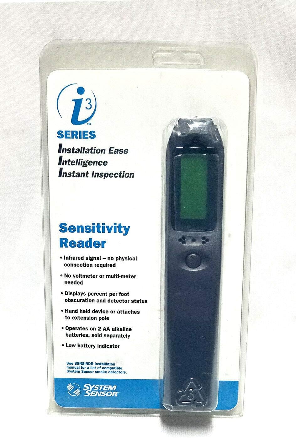 System Sensor SENSRDR Infrared i3 Series Sensitivity