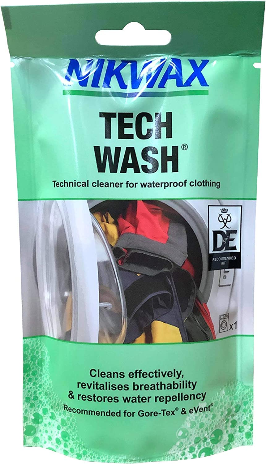 Nikwax TECH WASH Wash-In Cleaner - 100ml, Technical Cleaner and Wash-In Waterproofer for Waterproof Clothing โ image 1