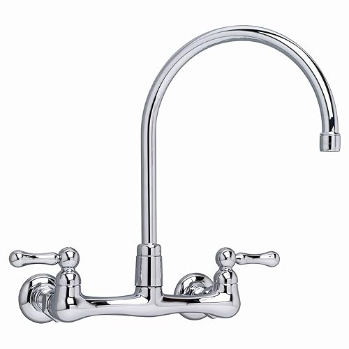 American Standard 7293.152.002 Heritage Grifo de cocina con caño giratorio de 12 pulgadas para montaje en pared