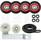 4392067 Dryer Repair Kit with W10837240 Idler Pulley for Whirlpool Dryer | Fit for Whirlpool Cabrio Duet Maytag Bravos XL Kenmore Elite Admiral Dryer, Include WPW10314173 661570V 279640 W10837240 Part