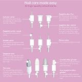 Beurer MP64UK Cordless Manicure Pedicure Set 10 Attachments USB Charge LED view 7