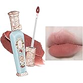 Flower Knows Strawberry Rococo Cloud Lip Cream,Long Lasting Warm Brown Nude Matte Lipstick,Hydrating Lip Stain,Transfer& Smudge Proof Velvet Liquid Lipstick for Girls&Women,0.12 Fl Oz(S03 Caffe Mocha)