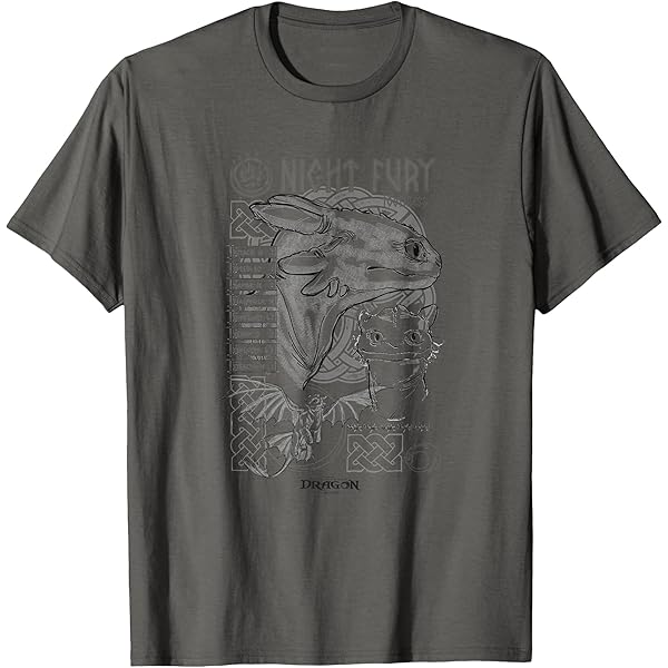Amazon.com: DreamWorks Dragons Stoker Class Hookfang T-Shirt