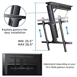 Yegosh Electric Ceiling TV Mount, Remote Adjustable