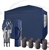 Mcc Direct Pop-up Gazebo 3m x 3m with Sides 4 Weight Bags Waterproof Canopy view 2