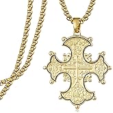 Zoxuxiwu Cross Necklace for Men S925 Sterling Silver Orthodox Cross Necklace Jewelry Religious Gifts for Men Women