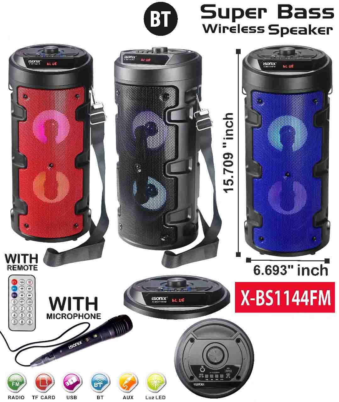 isonix bluetooth speaker with mic