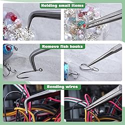 SPEEDWOX 2PCS Mini Bent Needle Nose Pliers With