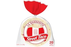 LA BANDERITA CARB COUNTER La Banderita® Street Taco | 4.5" Size Flour Tortillas | 12.7 oz.| 20 Count (Pack of 6)