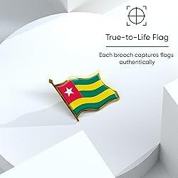 Togo Flag Lapel Pin - Enamel Metal National Badge