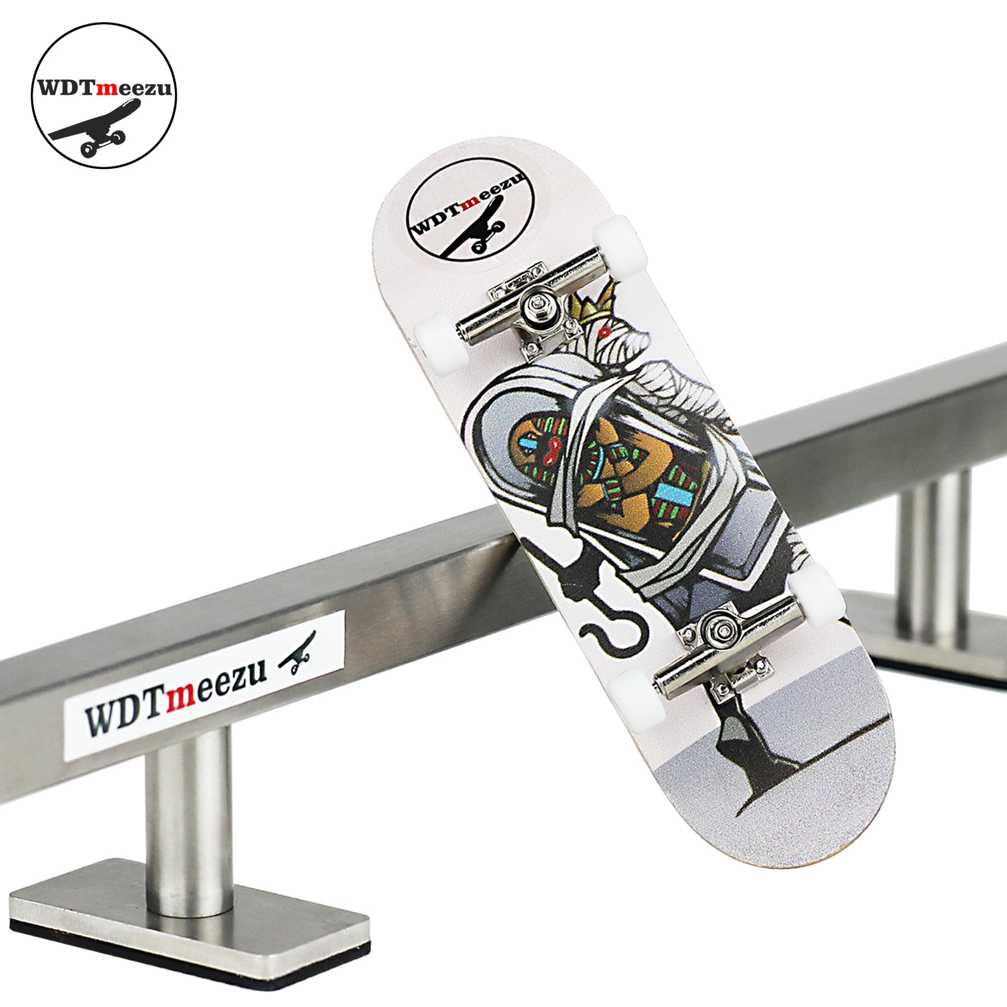 Wood Finger Skateboard Professional Fingerboards Wheels with Bearings Mini Fingerboard Finger Toy for Adults and Kids-30mm Pharaoh